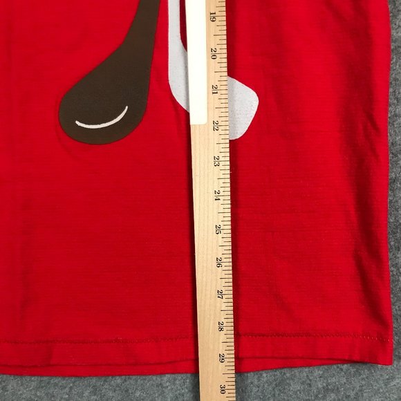 Vintage Oneita Shirt Mens Large Red Super Heavyweight Preshrunk Golf Embroidered - Picture 4 of 11